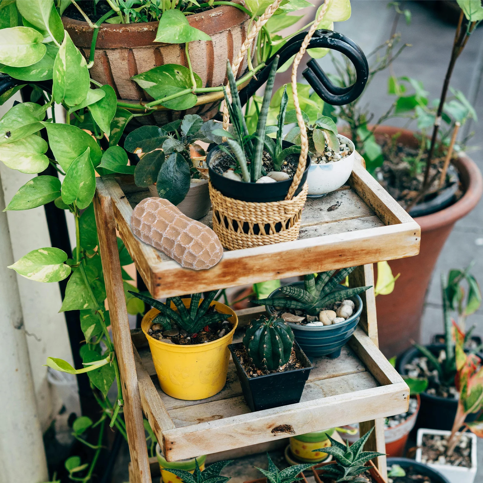 Hide Key Box Gartenhalter Hider outside Outdoor Beige Peanut Hides The