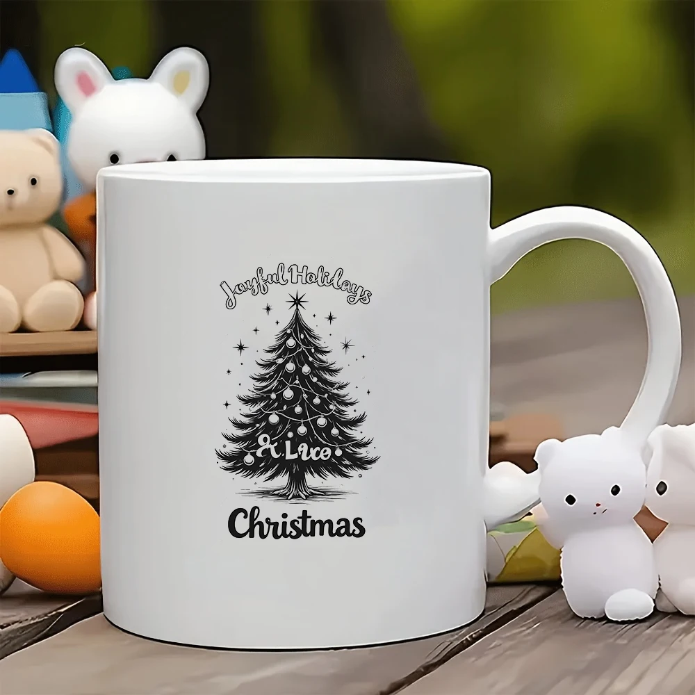 

11oz Christmas Tree Design Mug + Kids Cup + Family Office Coffee Cup - Essential Christmas Gift