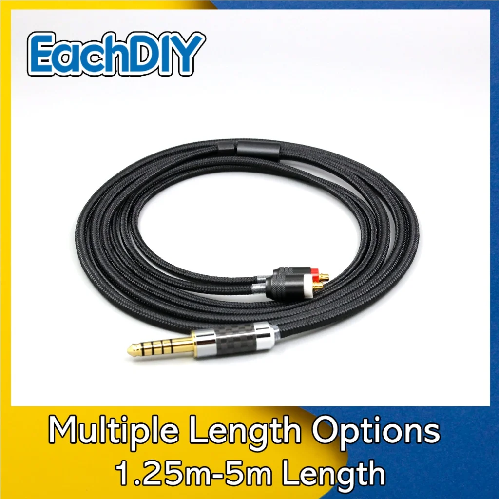 

6.5mm XLR 4.4mm Super Soft Headphone Nylon OFC Cable For Sony XBA-H2 XBA-H3 XBA-Z5 xba-A3 xba-A2 Earphone 7548
