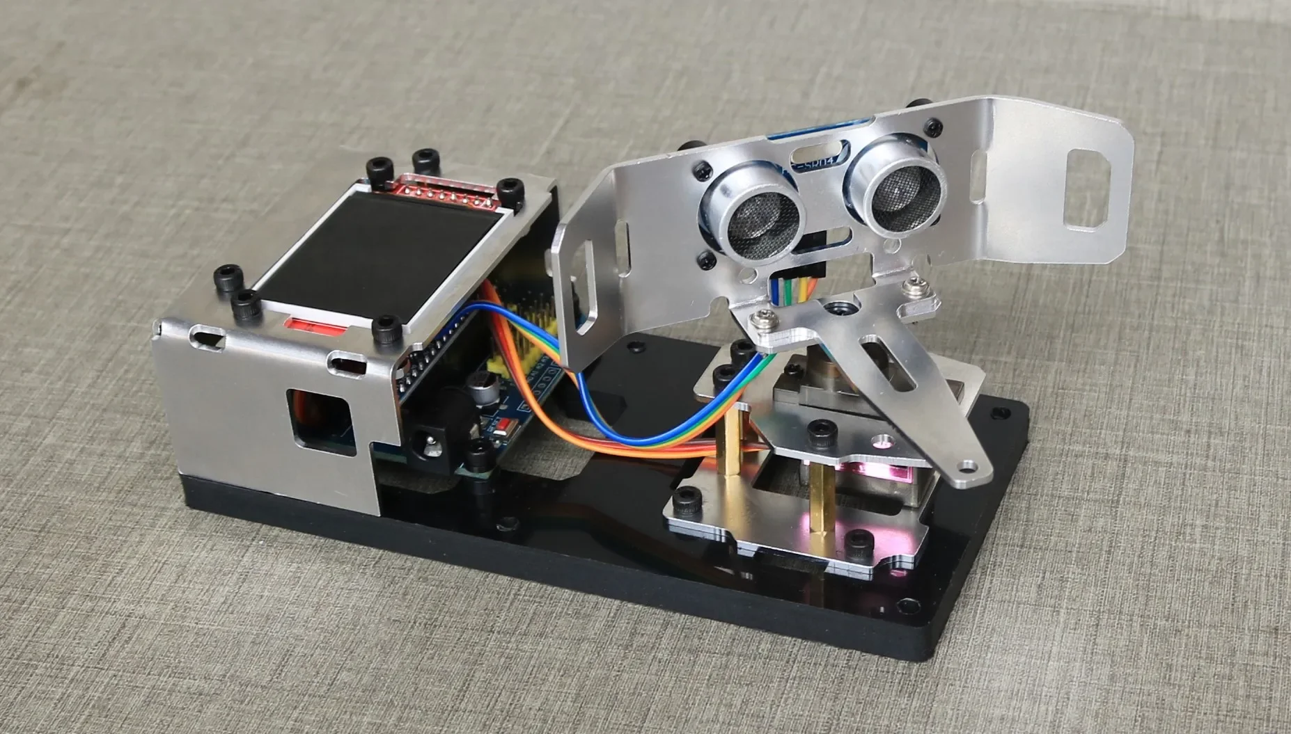 PRODUK - Radar ultrasonik Arduino, kit pembelajaran pemrograman untuk mahasiswa dan siswa sekolah menengah DIY, detektor ultrasonik