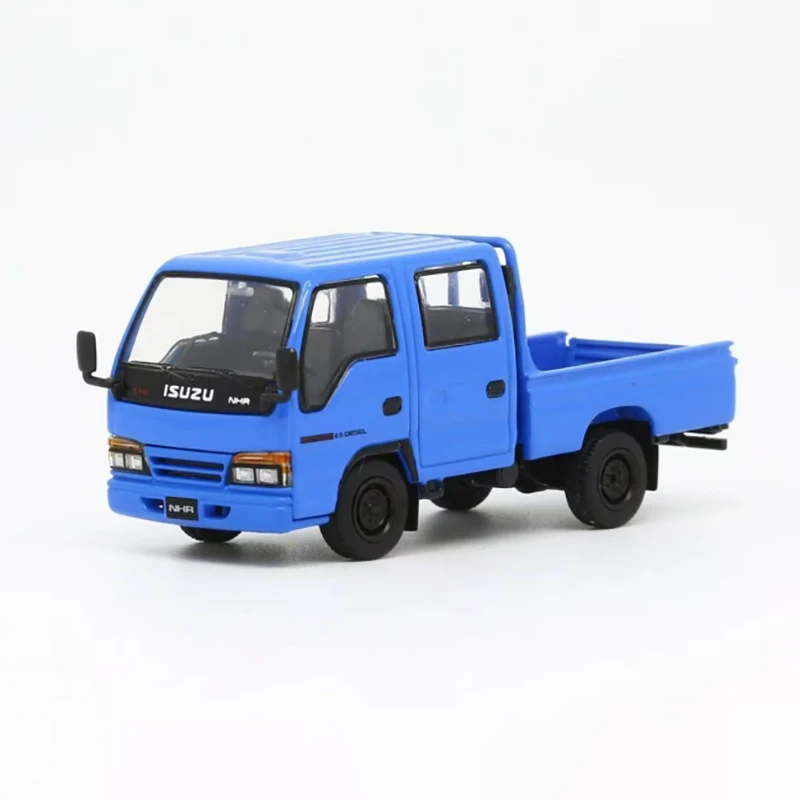 

Литая под давлением модель грузовика Isuzu ELF из сплава в масштабе 1:64, готовый продукт, имитация коллекции игрушек, статическая модель, орнамент