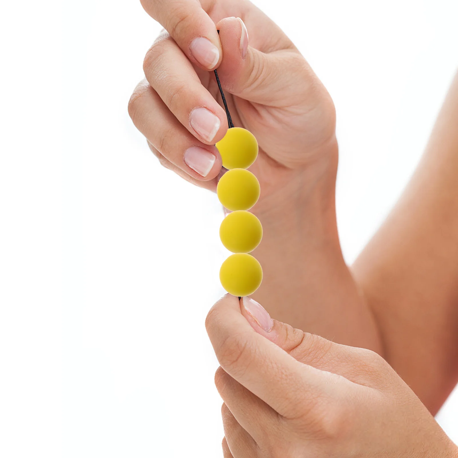 

100Pcs Silicone Round Beads Bulk Colorful Large Hole Loose Beads for DIY Jewelry Craft Making Keychain Bracelet Accessories