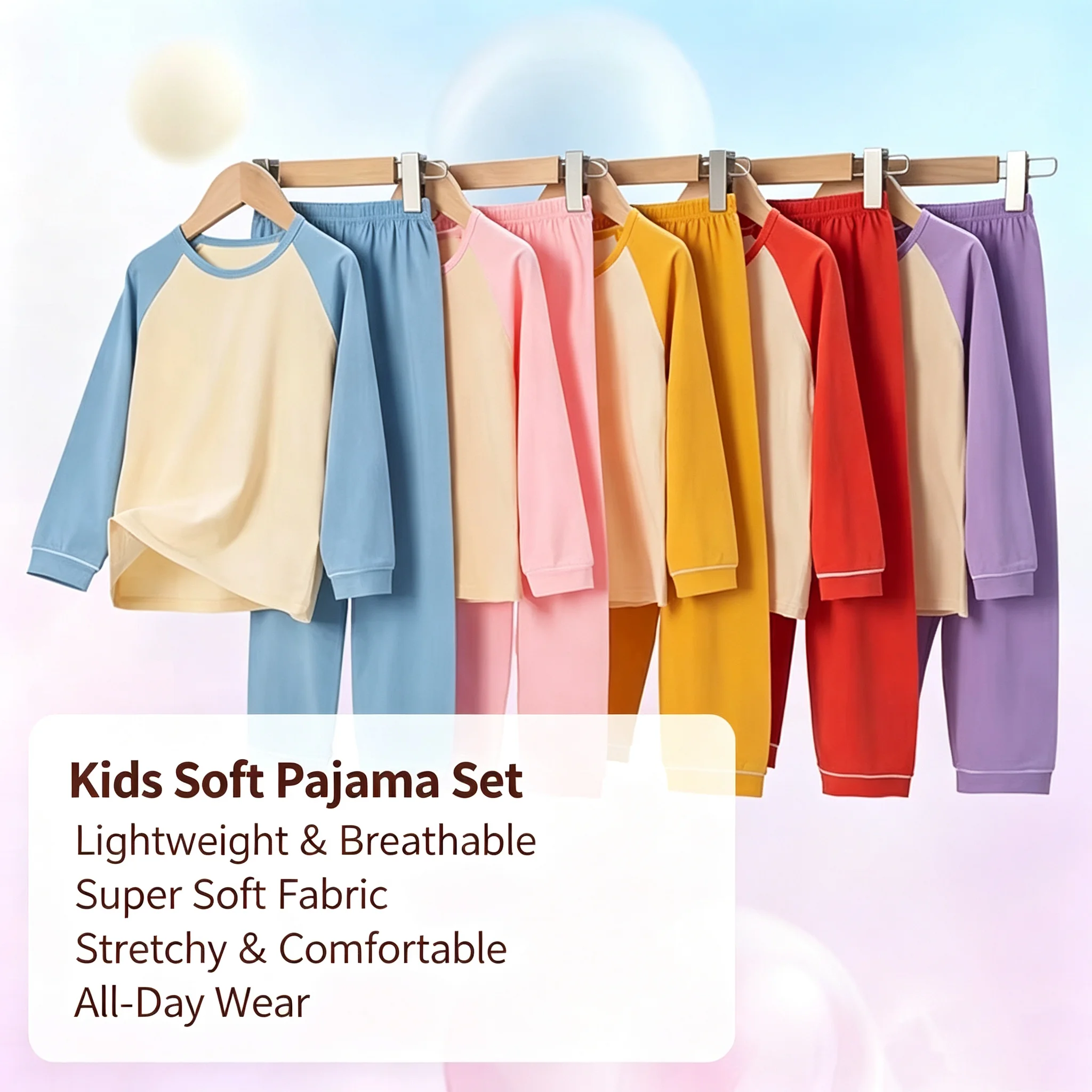 2026 Summer Short-sleeved Set Children's Clothing Boys Loungewear Contrasting Color Quick-drying Long-sleeved Casual Clothing