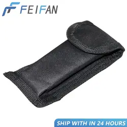 Nylon Sheath For Folding Pocket Knife Outdoor Camping Bag Durable Pouch Case Nylon Belt Ring Portable Storage Flashlight Pocket