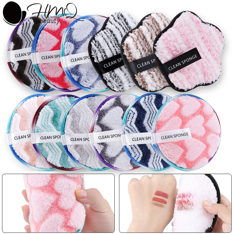 2Pcs Reusable Makeup Remover Pads Soft Flannel Wipes Cosmetics Washable Make Up Towel Face Cleansing Sponge Skin Care Tools