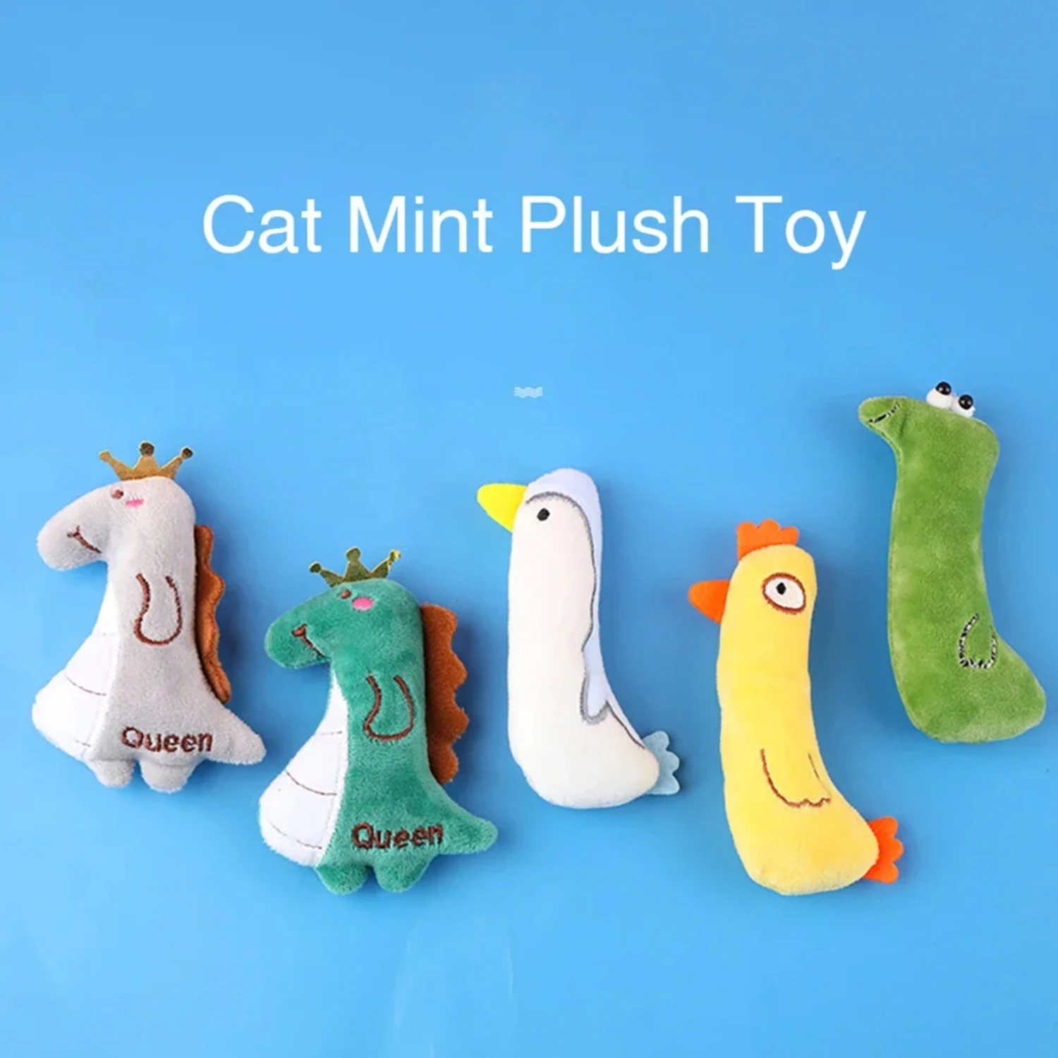 Happy and Contented Cat - Ultra-Soft and Snuggly Cute Interactive Toy for Feline Companions - Entertaining Catnip-Infused Thumb 