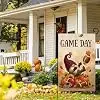 Fall Football Gnome Garden Flag 12x18 Pumpkin Sunflower Yard Decor jjp