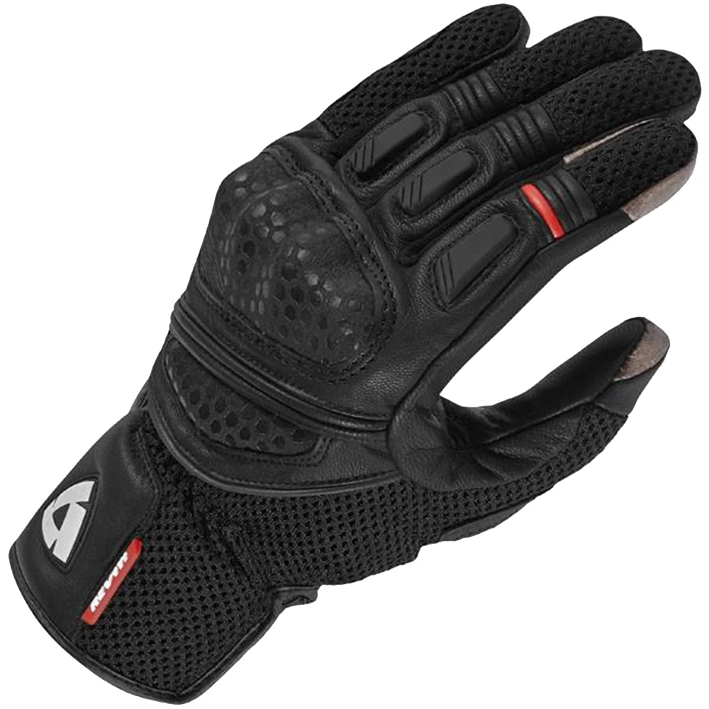 Revit Dirt2 Leather Gloves Black Motorbike Motorcycle Touch Screen Gants Off Road Race Protect