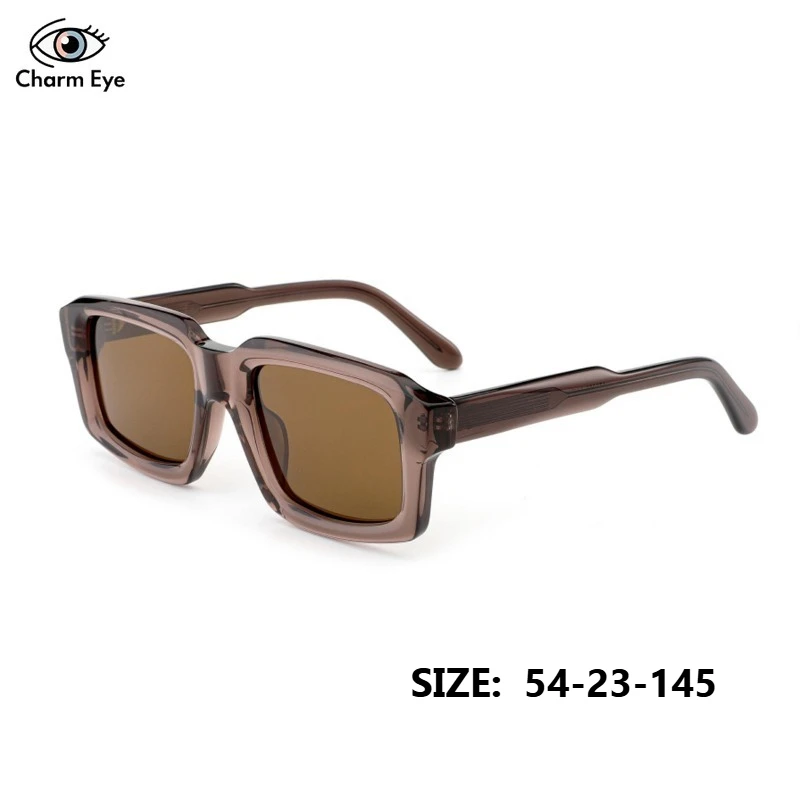 

Новые модные минималистичные женские коричневые квадратные ацетатные солнцезащитные очки, летние мужские уличные солнцезащитные очки в стиле ретро, высококачественные поляризационные очки