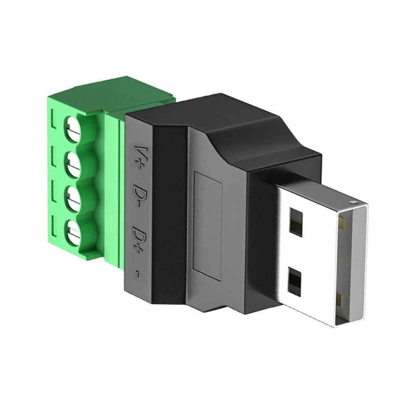 USB 2.0 Plug Adapter USB 2.0 TypeA Female/Male to 4 Pin Terminal Plug For Efficient Cable Fixes And Gadgets Connection