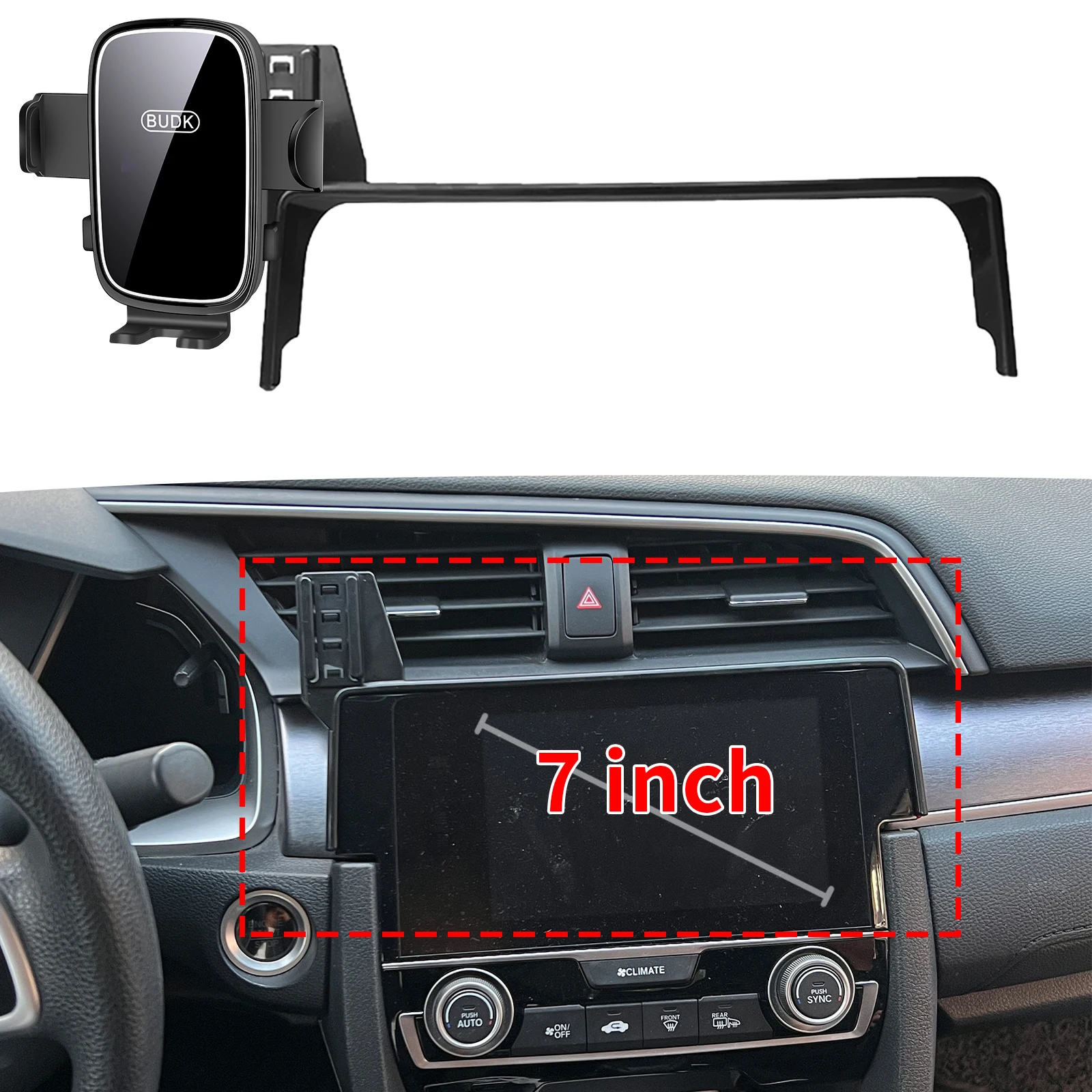 

fit for Honda Civic 2016-2020 Hatchback TYPE R Custom Fit Phone Holder Mount Dashboard Screen Base No Drill Car​​ accessoires