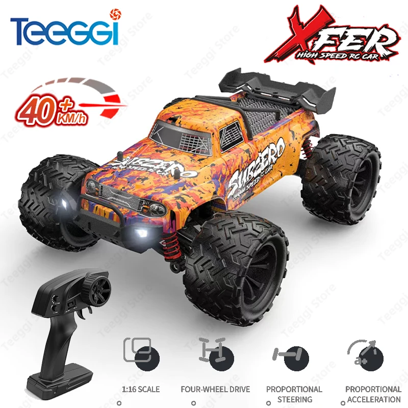 Teeggi 9500E 1:16 Dual Motor 2.4G RC Drift Car 4WD Electric High Speed Racing Remote Control Off Road Car Toys for Kids Gift