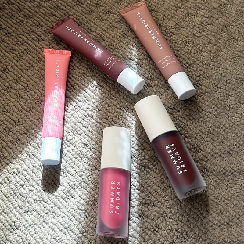 Fridays estivi Zucchero rosa Cacao caldo Lunga durata Idratante profondo Lucidalabbra Rossetto Nutriente Cura delle labbra Ridurre le linee delle labbra Set