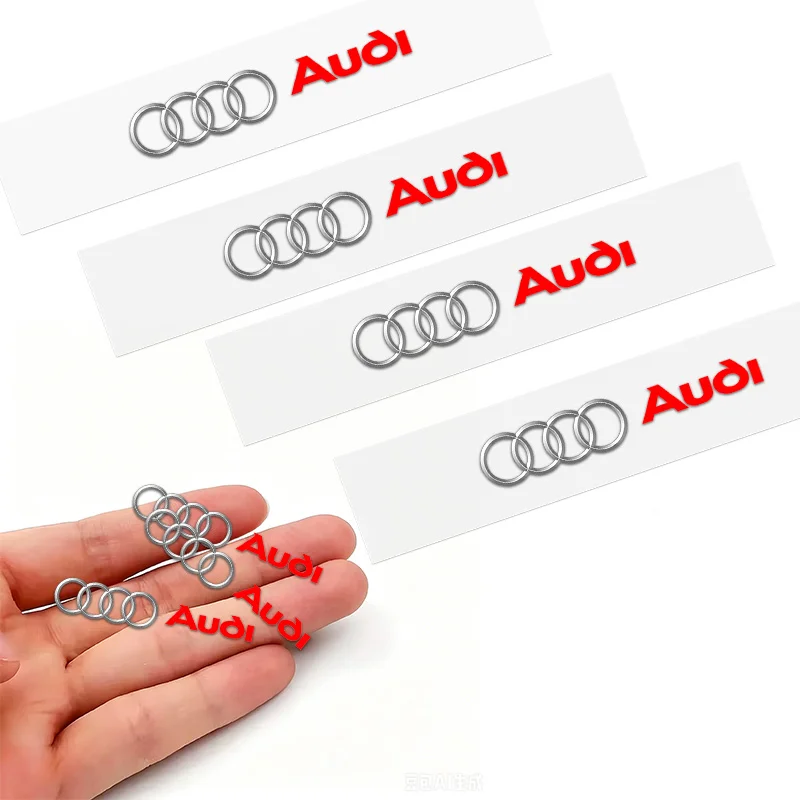 

5/10pcs Car Interior Sticker Central control Decals Emblem Badge Waterproof For Audi Sline TT RS A4 B7 B8 B9 A3 8L A5 A6 C6 A8