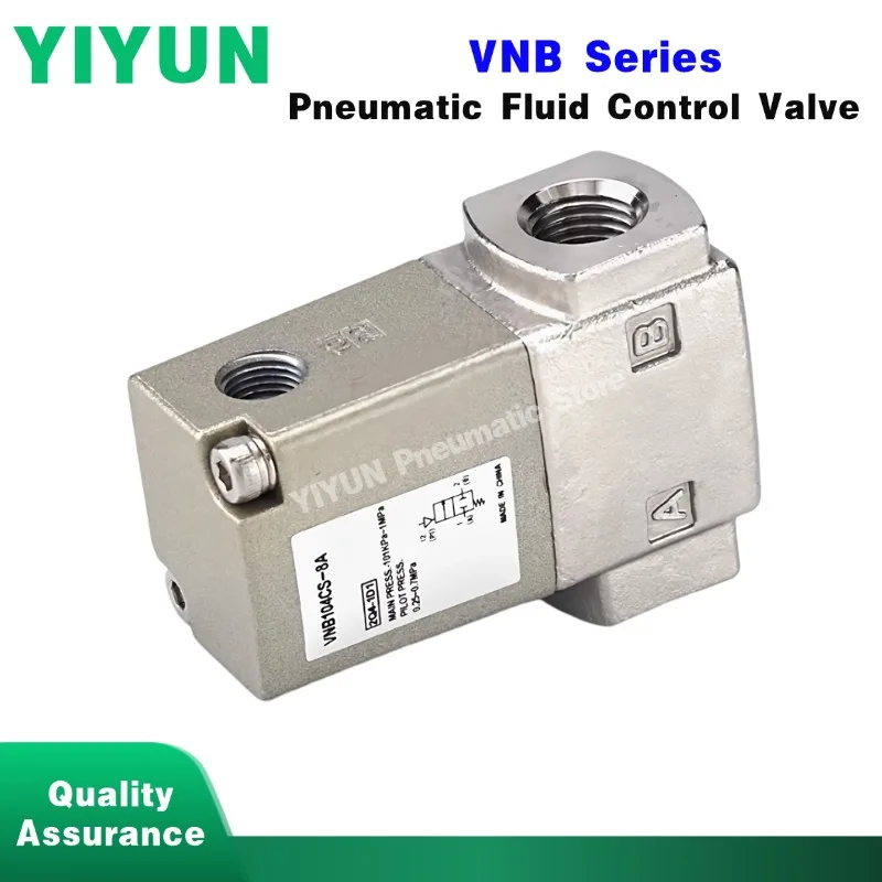 1pc VNB104AS/104BS/104CS/103AS/103BS/103CS-6A/8A/10A Pneumatic Fluid Control Valve 2-Port YIYUN Store