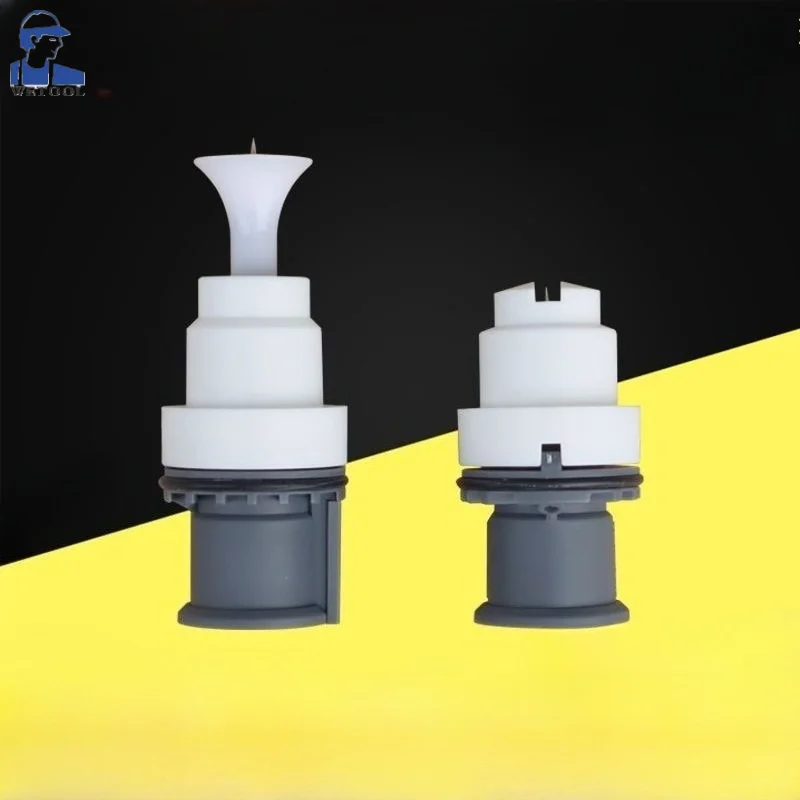 2 Pcs C4 Spray Gun Electrostatic Powder Coating Flat and Round Nozzle New
