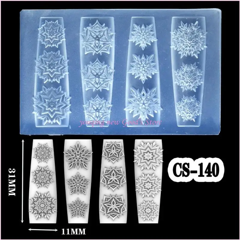 57QA قالب نحت السيليكون القوي لإبداعات فن الأظافر المذهلة ثلاثية الأبعاد