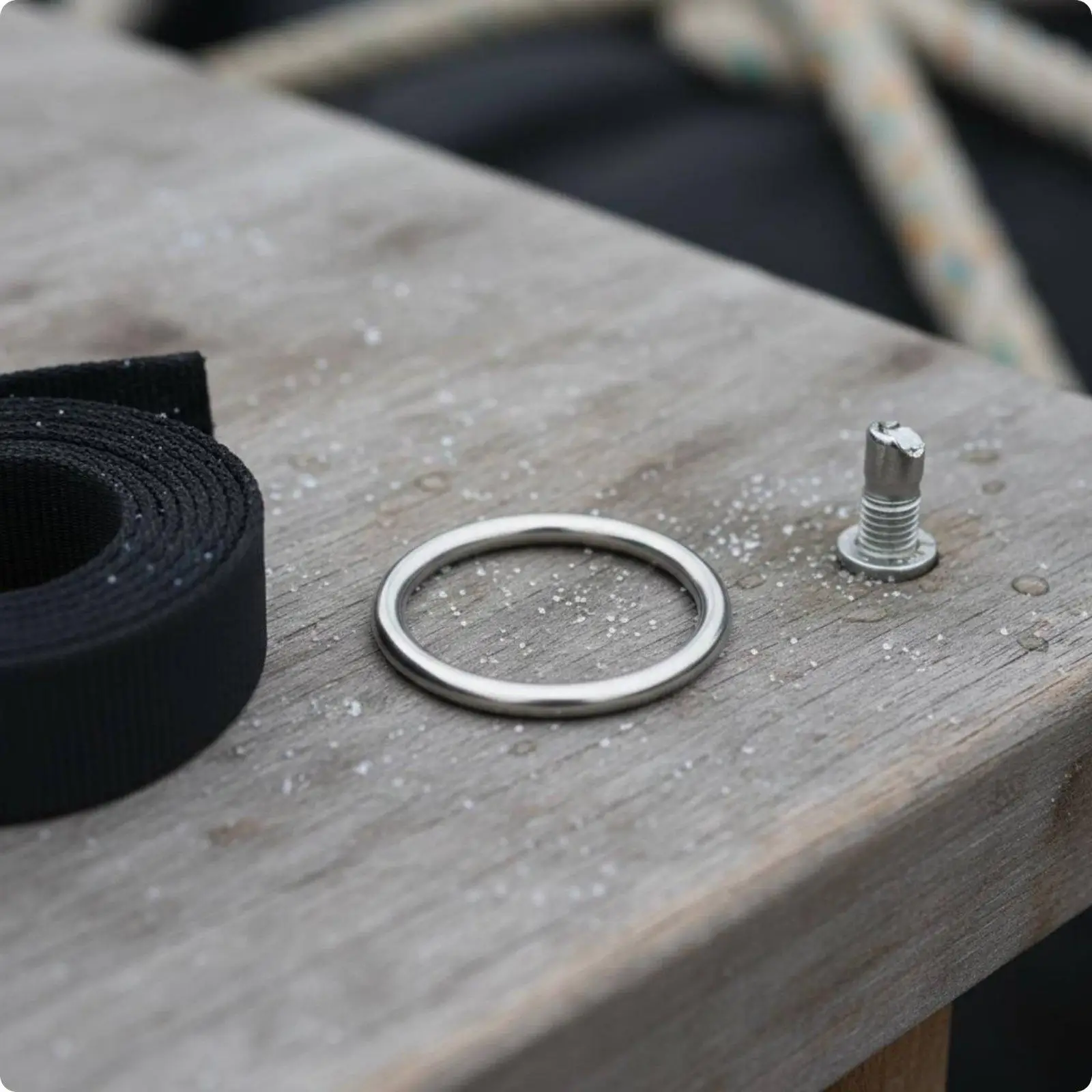 316 Stainless Steel Diving Jacket O Ring for Scuba Gear Rigging Loop Underwater Equipment Connector
