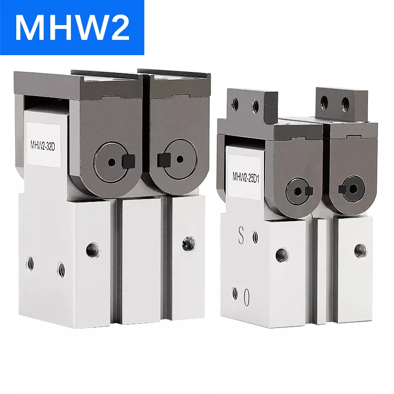 MHW2 Air Gripper Pneumatic Finger 180° Angular Type Rack Pinion Type Air CylinderMHW2-20D/D1 MHW2-25D/D1 MHW2-25D MHW2-32D/D1