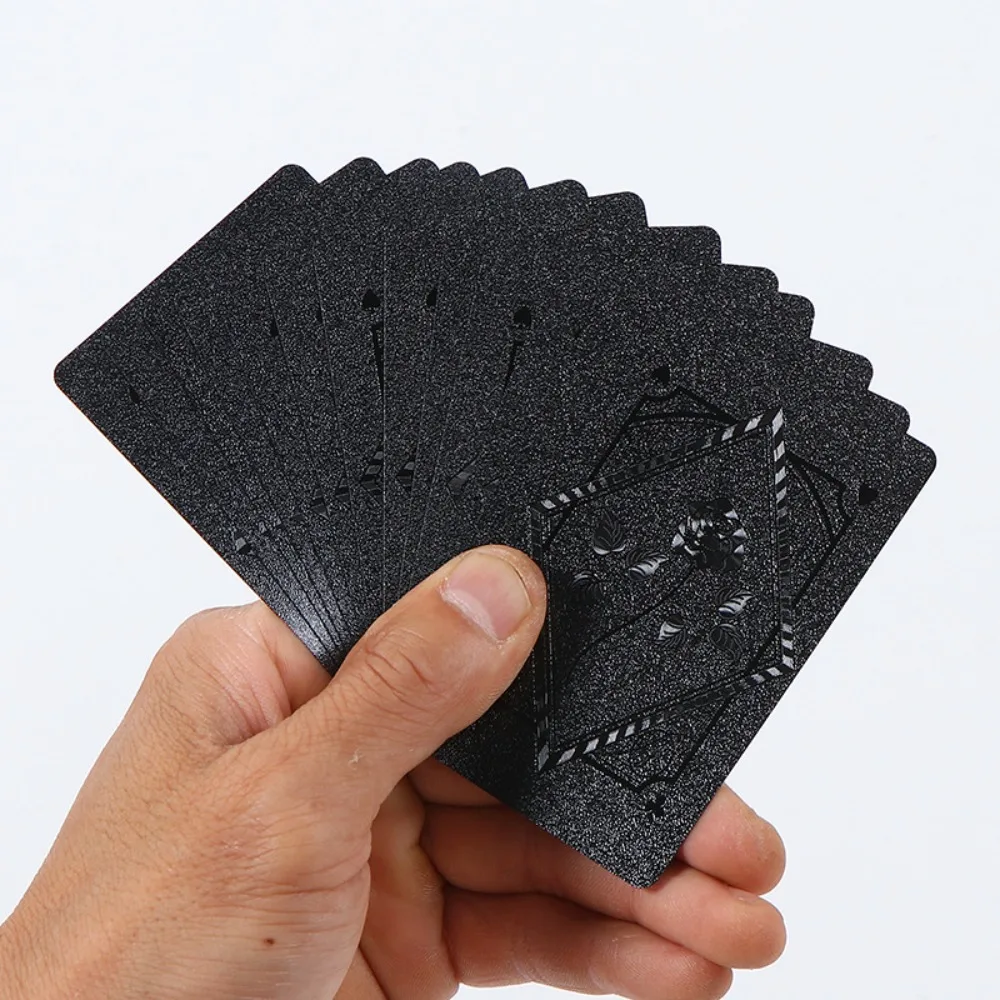 مجموعة بطاقات لعب الورق السوداء الوردية المقاومة للماء لبدلة البوكر السحرية Dmagic مجموعة هدايا الألعاب #2