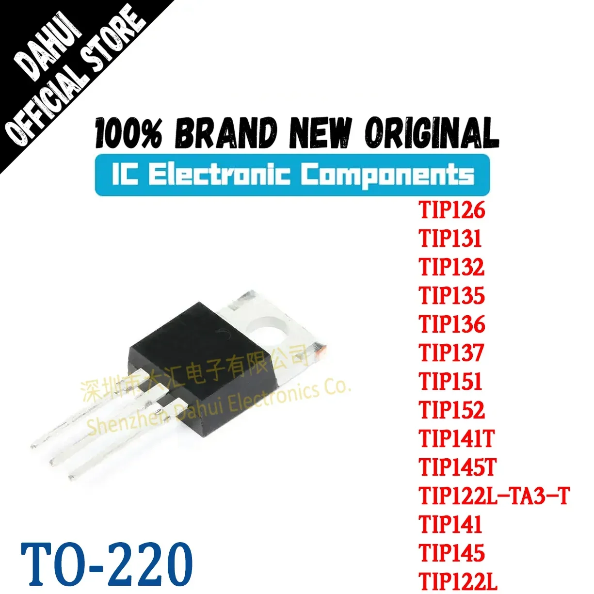 

TIP126 TIP131 TIP132 TIP135 TIP136 TIP137 TIP151 TIP152 TIP141T TIP145T TIP122L-TA3-T TIP141 TIP145 TIP122L MOSFET TO-220