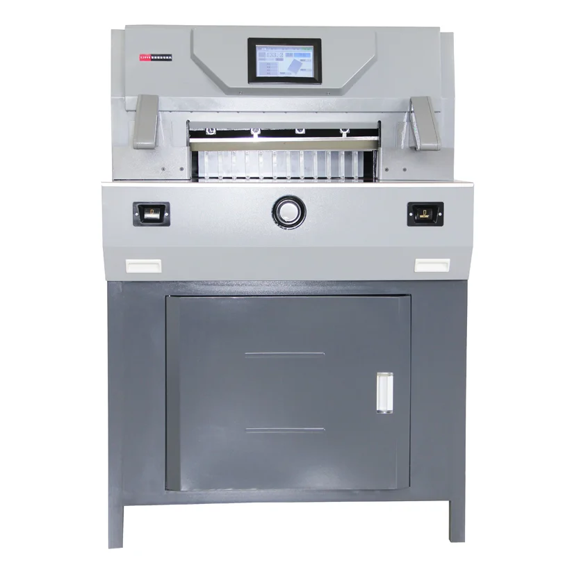 Cutting Machine Electric Guillotine 520V8 Paper CutterTouch Display Control 520mm Automatic Programming Paper