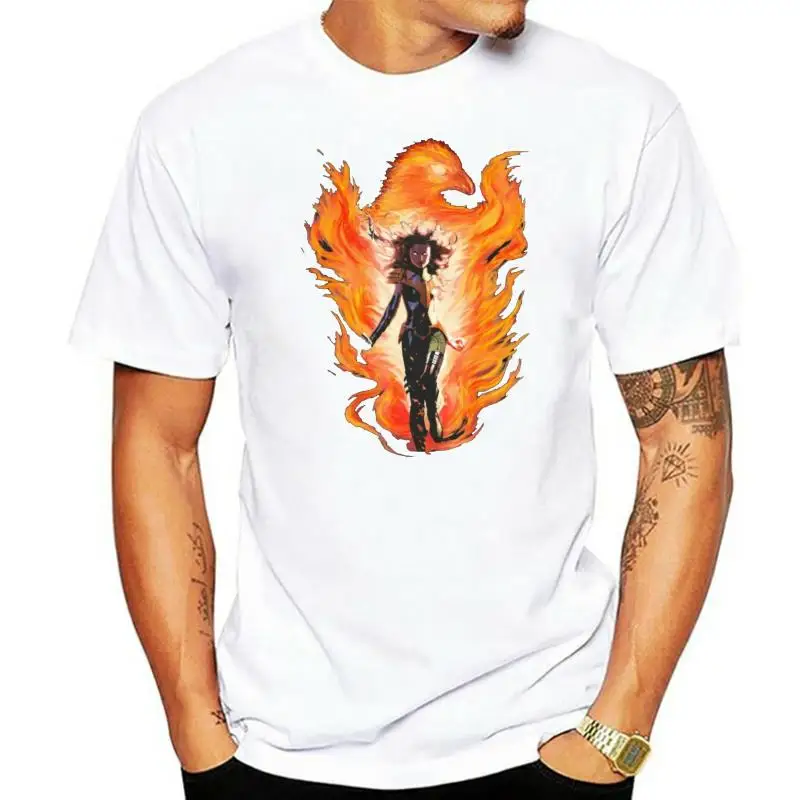 Camiseta de cómic para hombre y mujer, camisa de color negro, azul marino, película Dark Phoenix, x-men, 2023