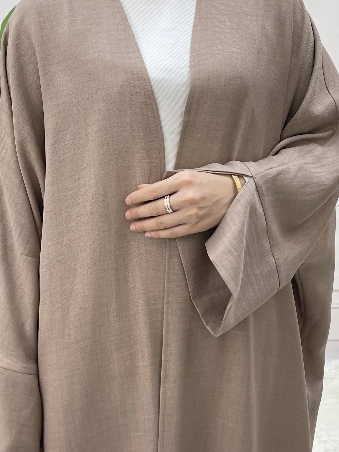 Split Sleeve Open Abaya Kimono Comfort Minimalist Muslim Outfit Islamic Clothing Modest Fashion Without Slip Dress