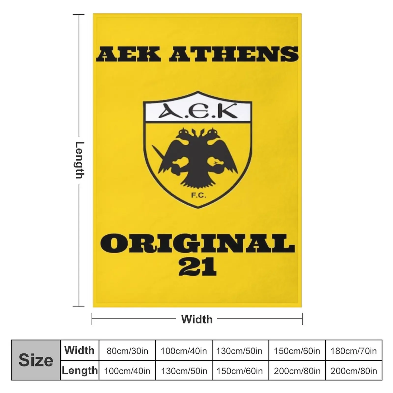 AEK ATHENS FC Throw Blanket Travel For Baby Retros Blankets