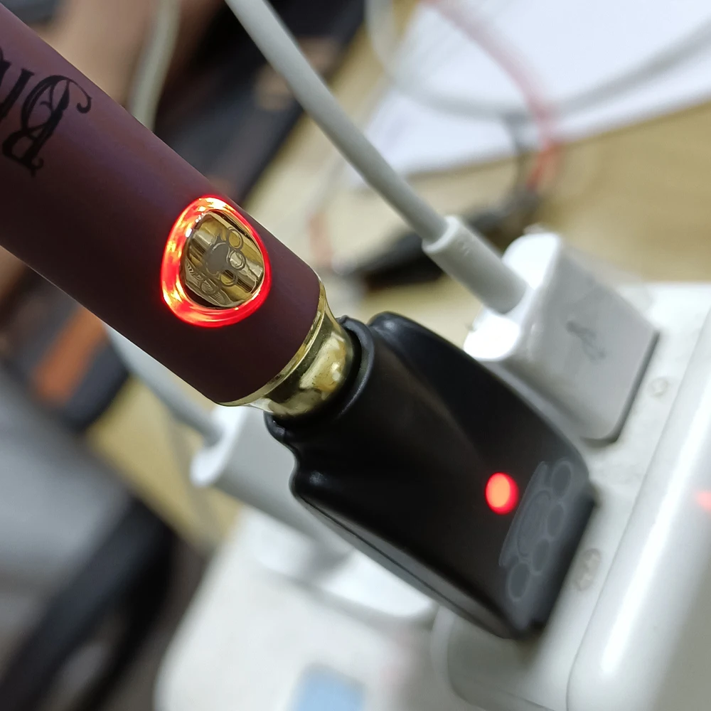 ウィッグバッテリー調整可能な電圧バッテリー,650mAh/900mah,10個bk,510ワイヤーカートリッジに適合