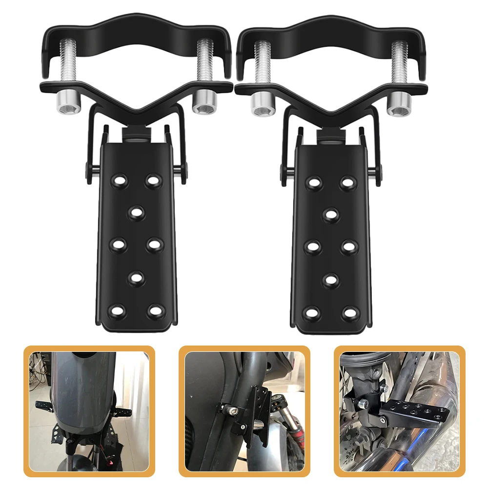 

1 Pair Bike Rear Seat Pedals Foldable Steel Anti-Slip Footrests For Universal Bicycles Bmx Replacement Cycling Pegs