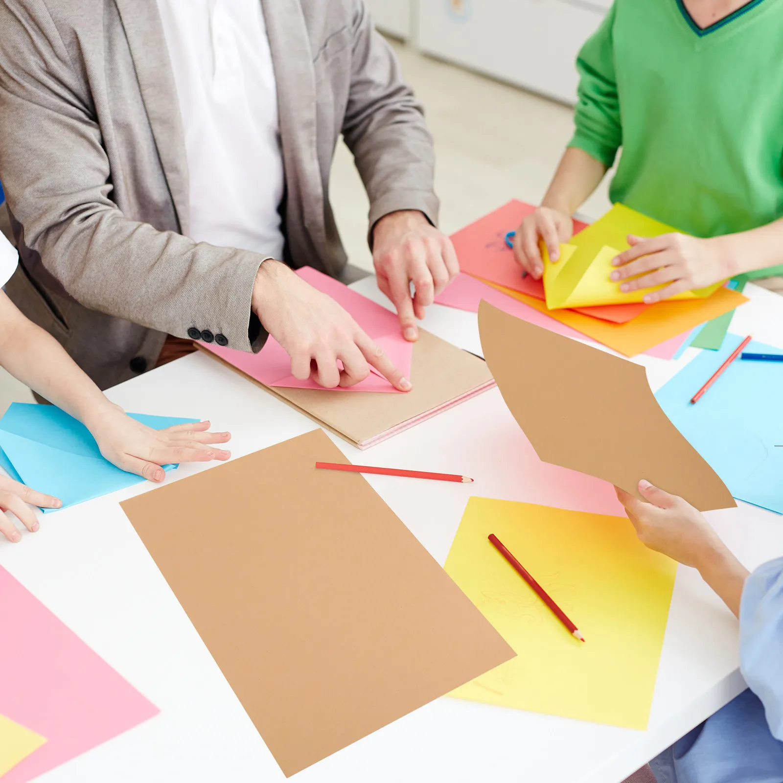 50pcs-versatile-thick-cardstock-paper-kraft-sheets-for-adults-crafting-scrapbooking-watercolor-cards-photo-albums-diy