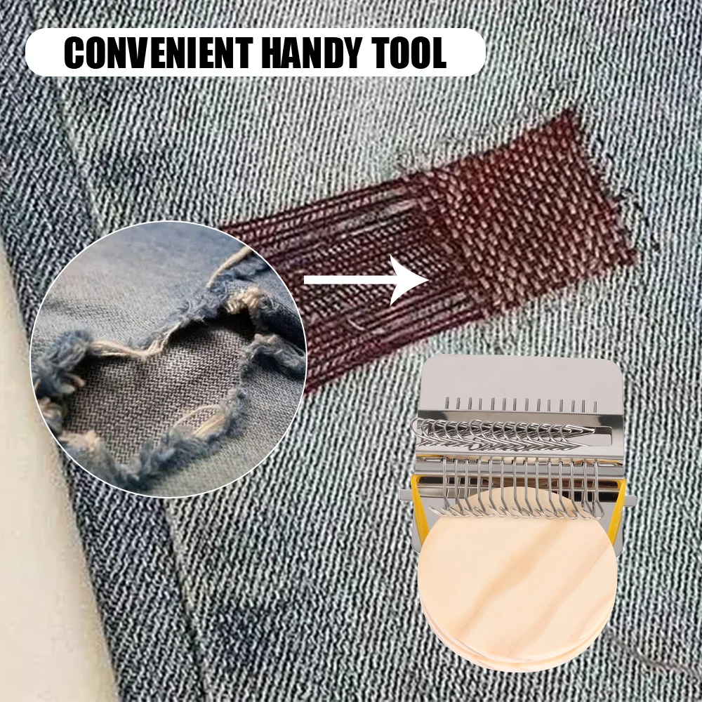 Strumenti per maglieria Telaio piccolo Telaio piccolo Arazzo a mano Telaio in legno Telaio per tessitura Macchina per rammendo per rammendo vestiti e jeans