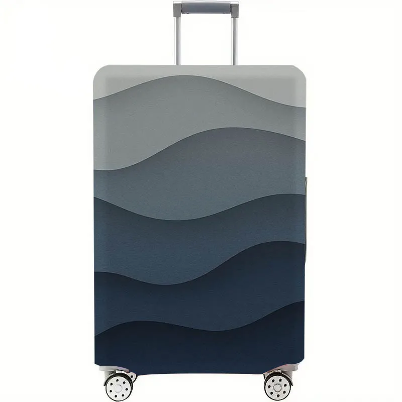 Gradient Striped Luggage Cover—Scratch- and Dust-Resistant Luggage Protector, Fits 18–32inch Suitcases, Durable Travel Protector