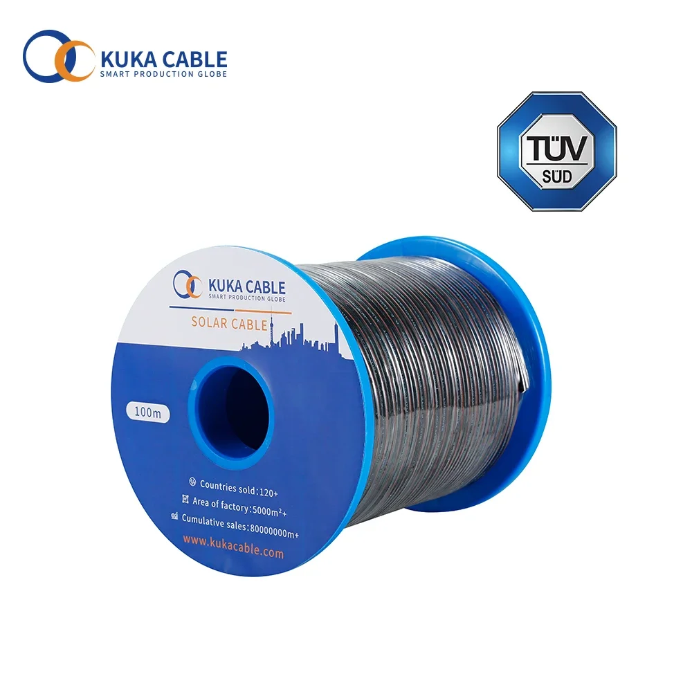 Imagem -03 - Painel Solar pv Cabo mm Twin Core dc Rolo 100 Meter