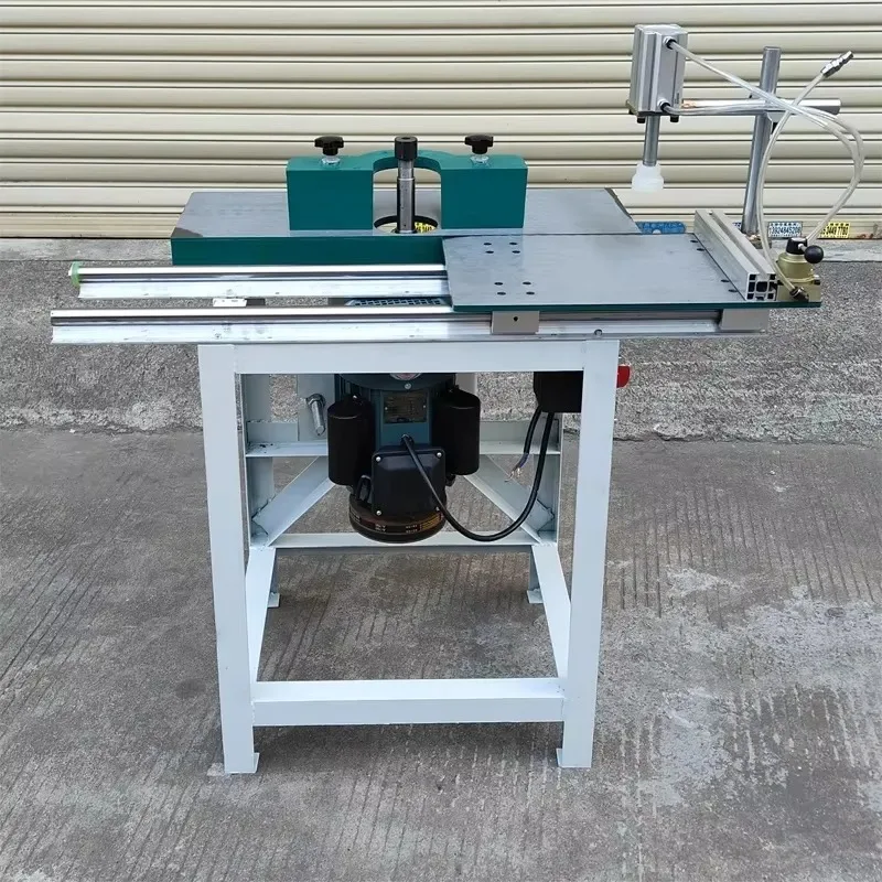 Dual-Purpose Vertical Spindle Moulder Woodworking Milling Machine with Simple Sliding Table Function Trim Mill for DIY Projects