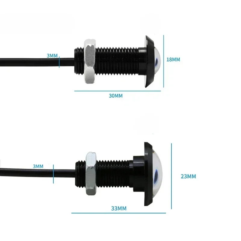 1 pieza luces led para vehiculos Eagle Eye Luz diurna brillante DRL motocicleta estacionamiento automático de una sola vuelta led 12v 24v carcasa de