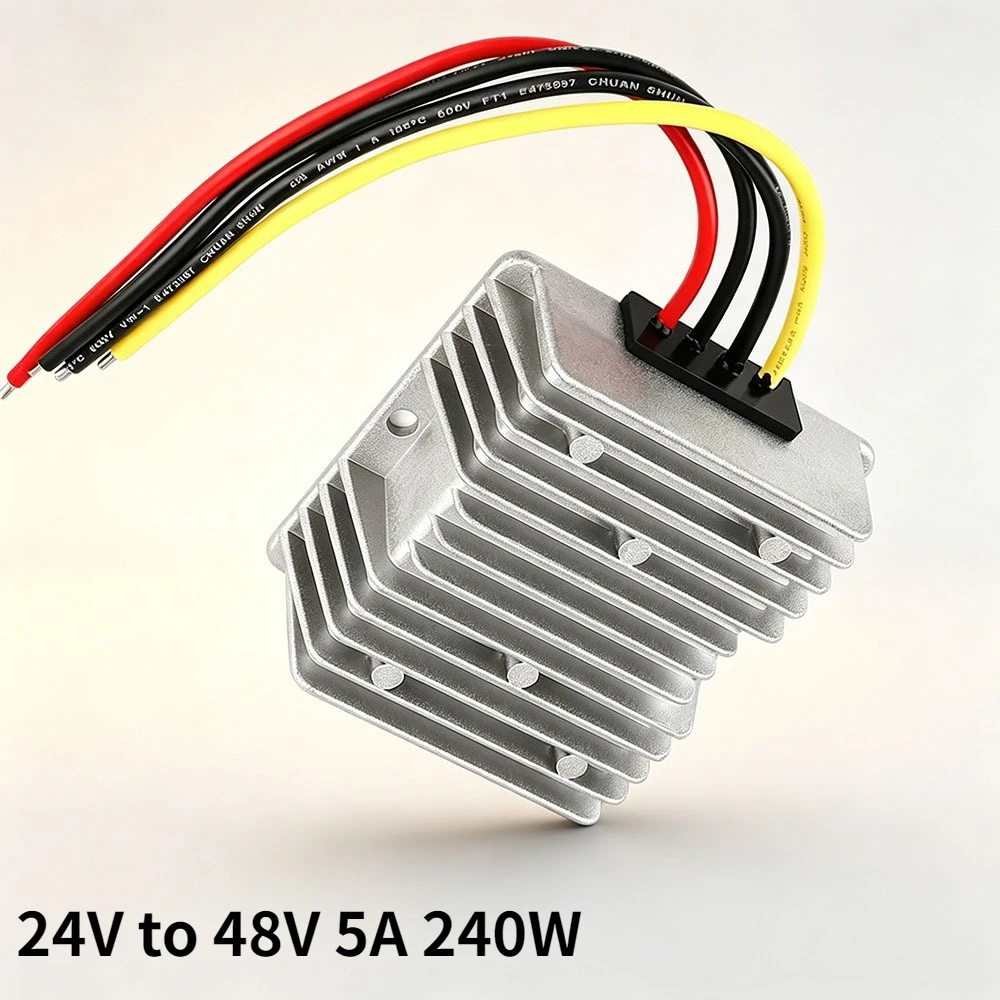 

DC 24V Step Up to 48V 5A 240W Converter Booster Waterproof Voltage Regulator for Golf Cart Club Car LED Strip Light