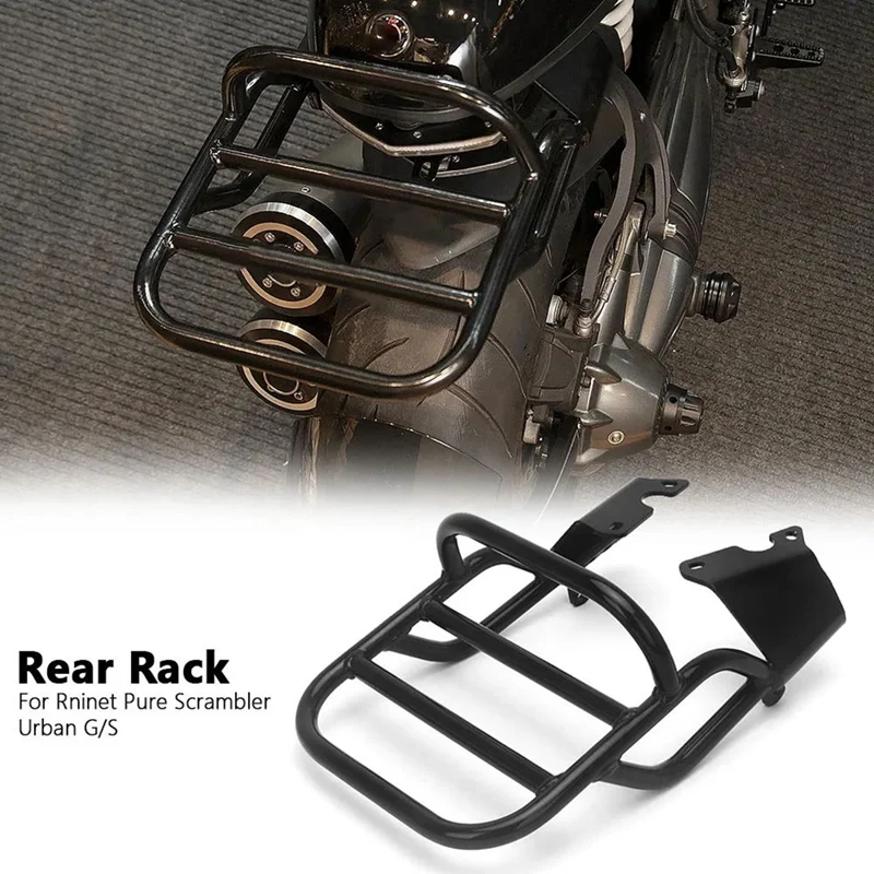 Motorcycle Rear Seat Luggage Carrier Rack With Handle Grip For BMW R9T Rninet 2014-2023 RNINET Scrambler Pure Urban G/S