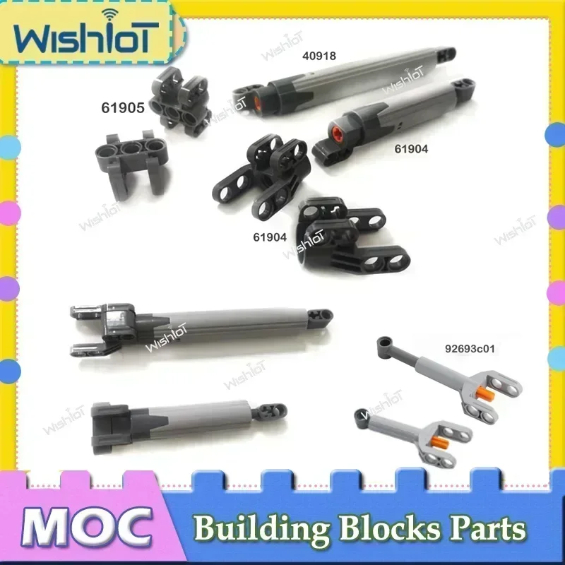 40918 Push Rod Technical Building Blocks Parts Linear Actuator Large/Small Putter/Extended Push Rod/Pin Connectors Bricks Toys