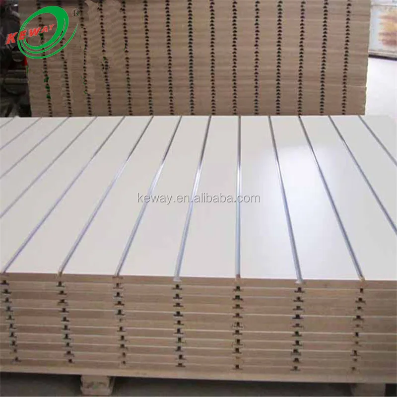 (Customized) custom melamine faced MDF slat wall panels