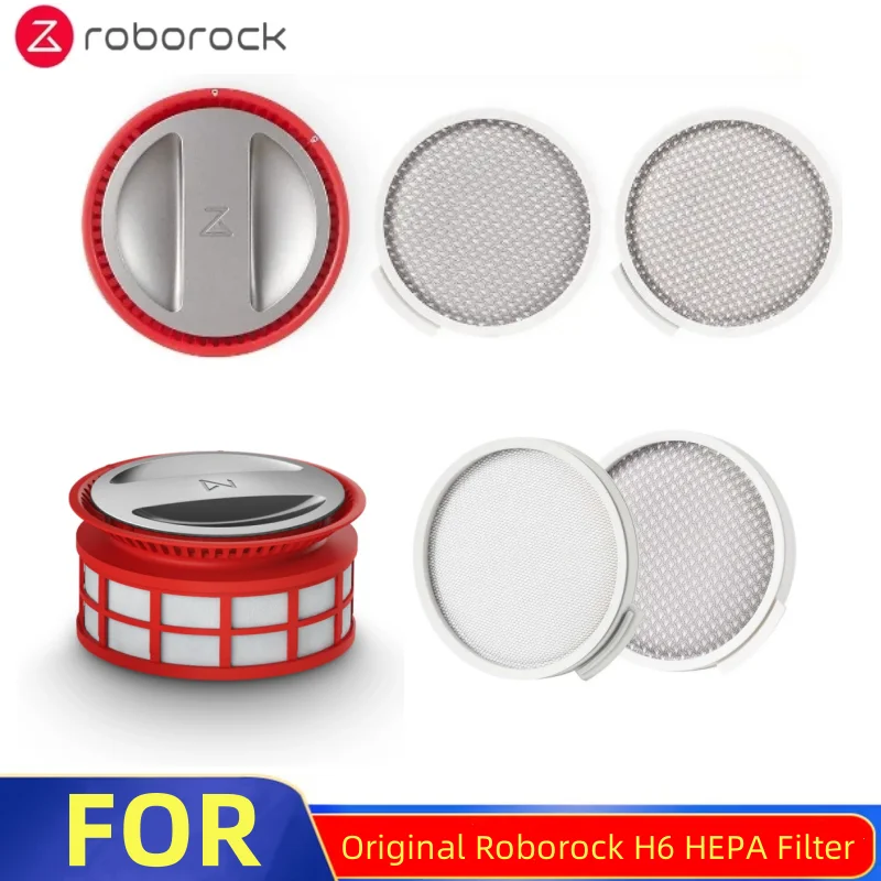 Roborock-filtro HEPA H6 Original, aspiradora inalámbrica de mano, accesorios para filtros delanteros y traseros