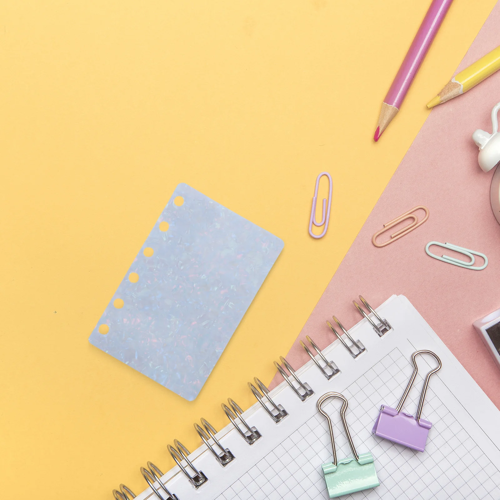 

10pcs A7 Loose Leaf Dividers Pp Index Partition Pad 6 Ring Binder Inserts For Planners Organization Office School A7 Binder