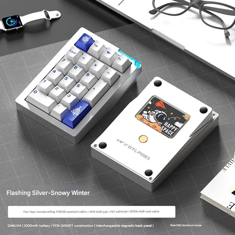 

Weikav Stars21 Plus Keypad Kit Durable Aluminum Wireless Bluetooth 3Mode Mechanical Keyboard Rgb Hot Swap Numeric Keypad Kit