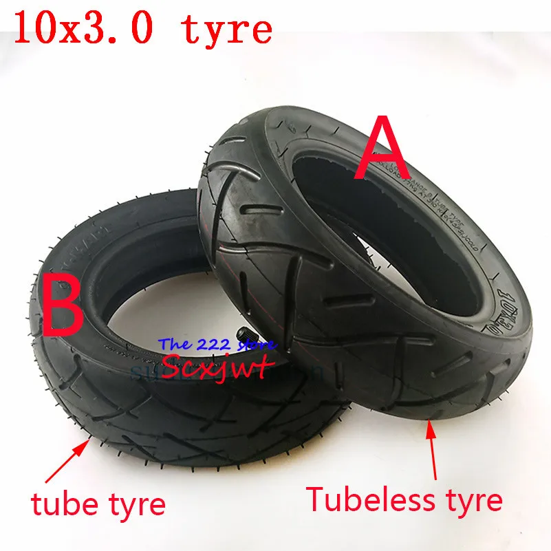 10x3.0 electric scooter Tubeless tire 10*3.0 10x3.00 tube tyre fits 10'' Motor Scooter Go karts ATV Quad  Speedway