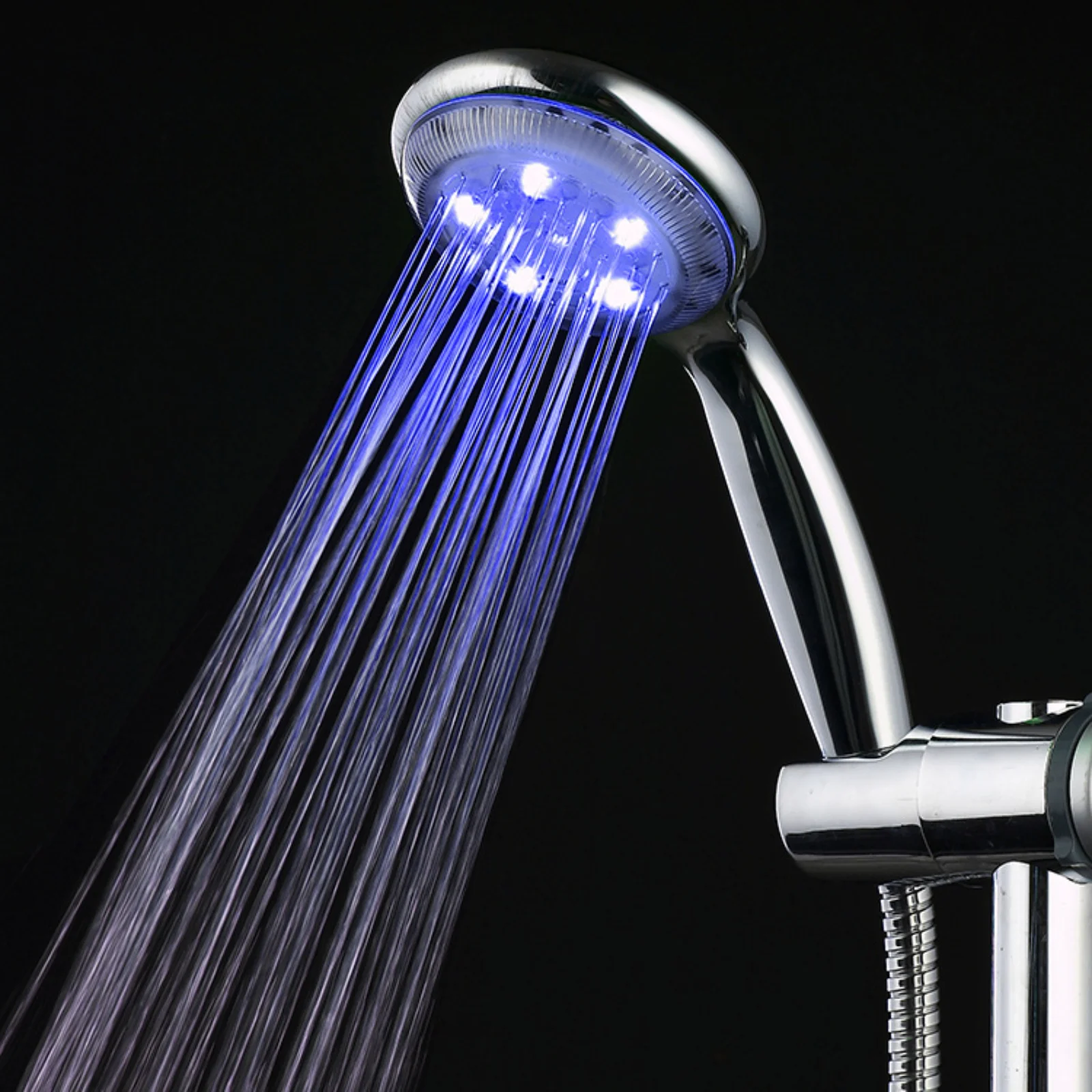 

LED luminous Shower Head A6 Colorful Self-changing Shower Sprayer Water Saving Showerhead Replacement Bathroom Accessories