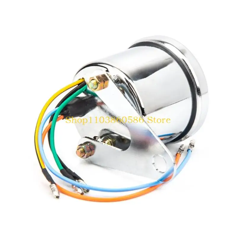 242A Stainless Tacho Gauge with Backlit Motorcycle Tachometer Universal Retro Style Motorbike Accessory 13000RPM Counter - view 2