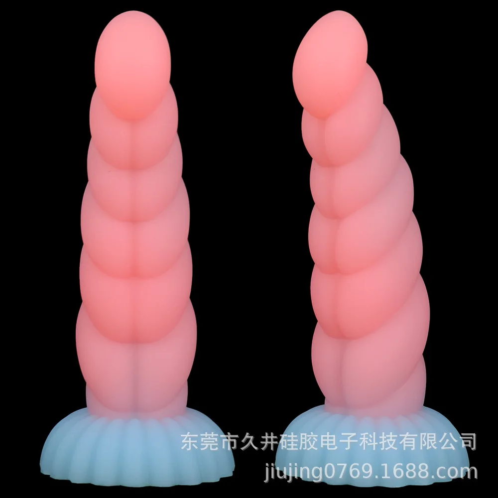 Huge Flash Dildo Anal Plug Jelly Color Twist Shaped Octopus Tentacles Dazzle Dildo Soft Vestibule Vagina Masturbation Sex Toys