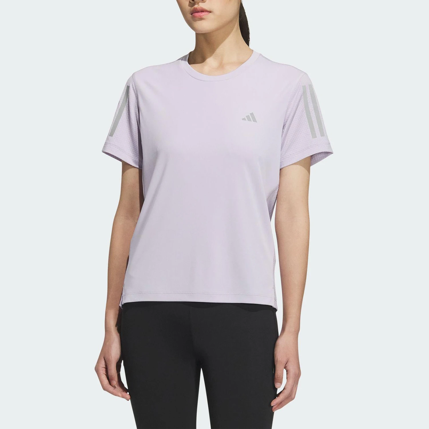 

Adidas genuine genuine 2025 Women's Running Training Outdoor Sports Short Sleeve JZ2202