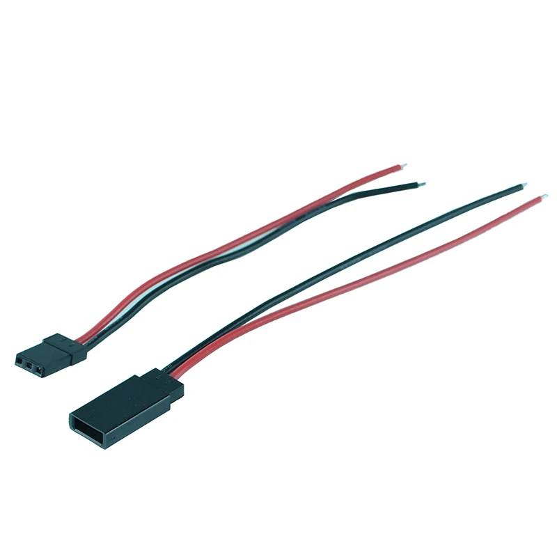 5/10 Uds 115mm 135mm JR enchufe macho y hembra Cable de extensión Servo sistema de iluminación Cable de plomo para piezas de aviones de coche RC